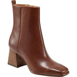 Marc Fisher Floria Leather Square Toed Booties